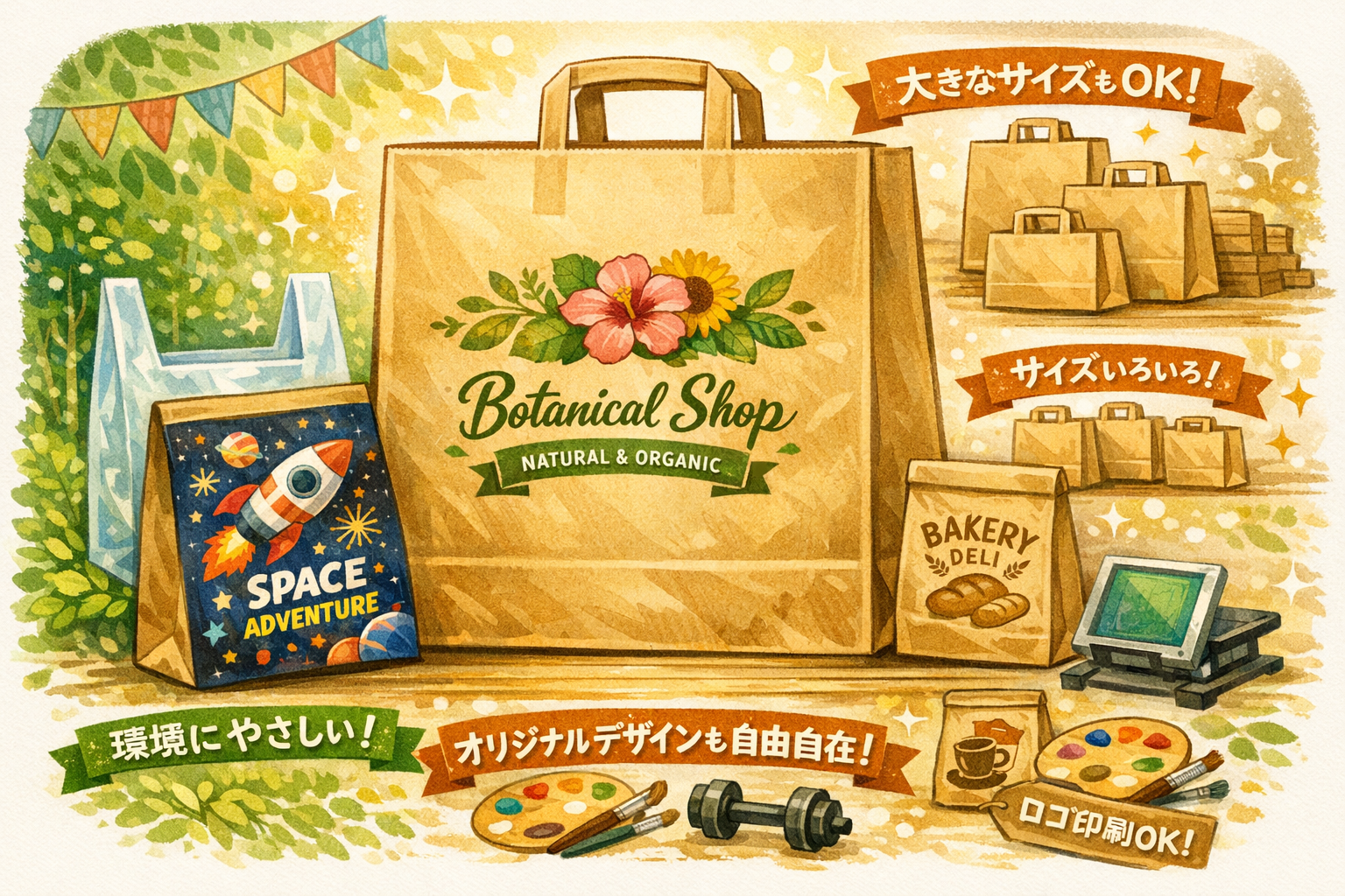 昔は紙袋が主役だった?!今、再び注目される”クラフト紙袋の力”とは・・・